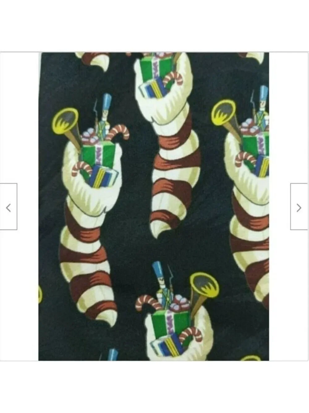 Christmas Candy Cane Toy Soldier Silk Tie